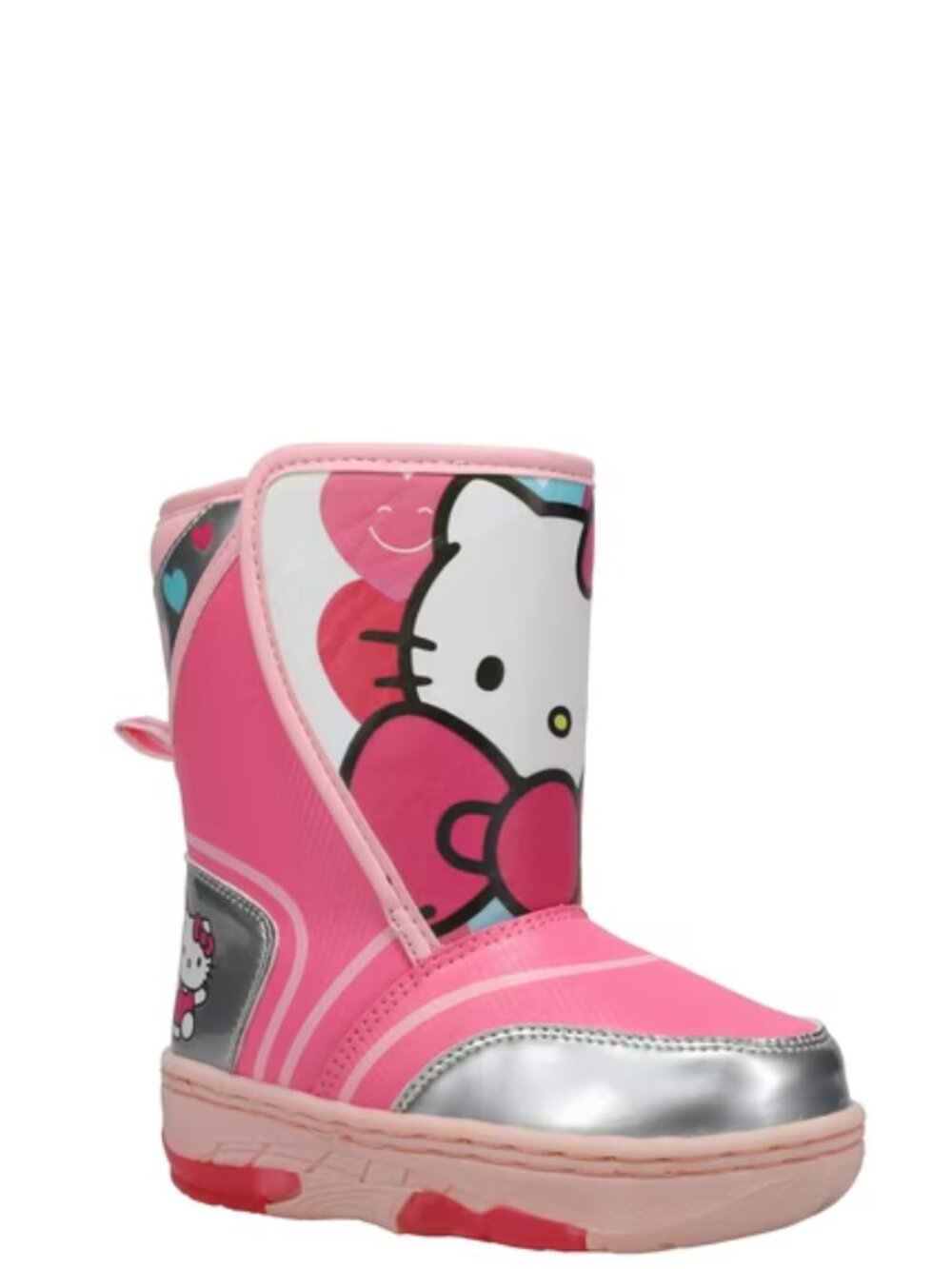 NWT Hello Kitty Girls Light Up Snow Boots Size 12